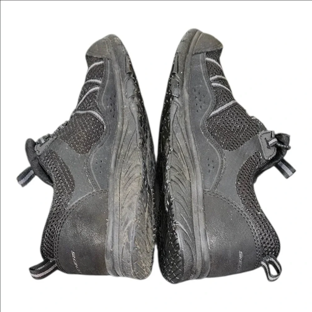Skechers Gratis Sport Black Bungee Slip On Sneakers 104282 BBK Womens 7
